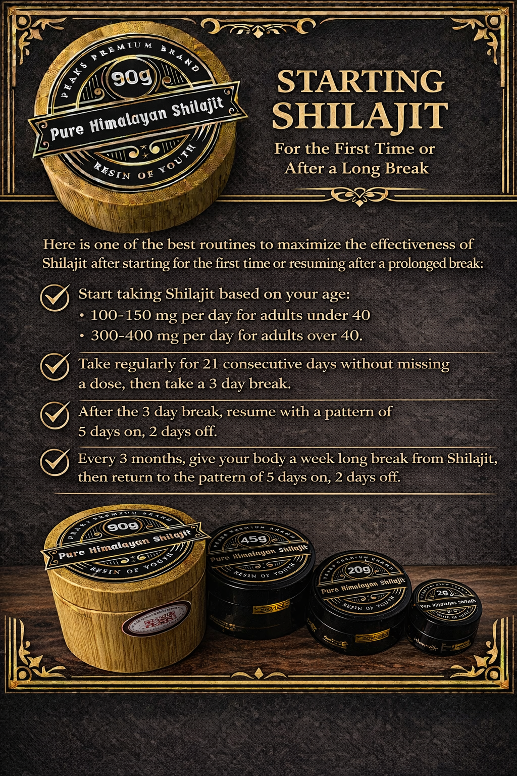 90 grams l Premium Himalayan Shilajit l Resin of Youth