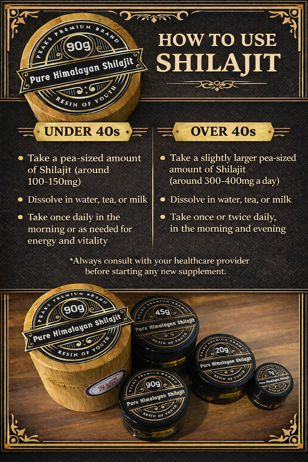 90 grams l Premium Himalayan Shilajit l Resin of Youth